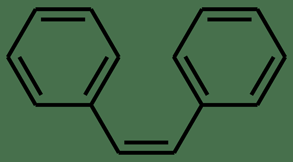 Diferencia entre cis y trans stilbene