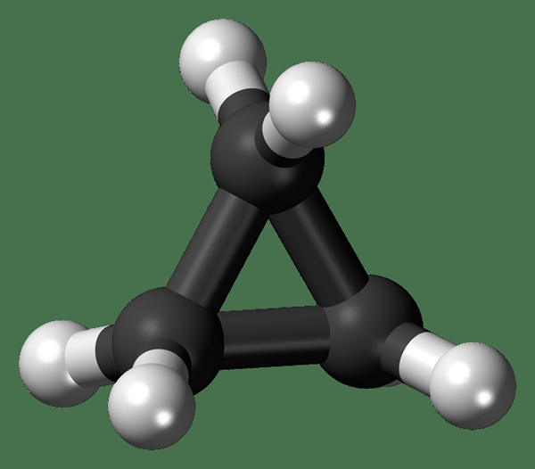 Différence entre le propane cyclopropane et le propène