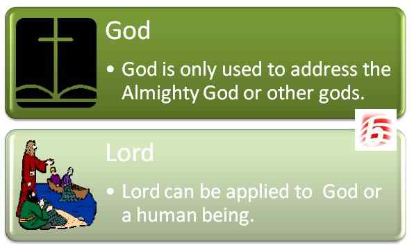 Diferencia entre Dios y el Señor