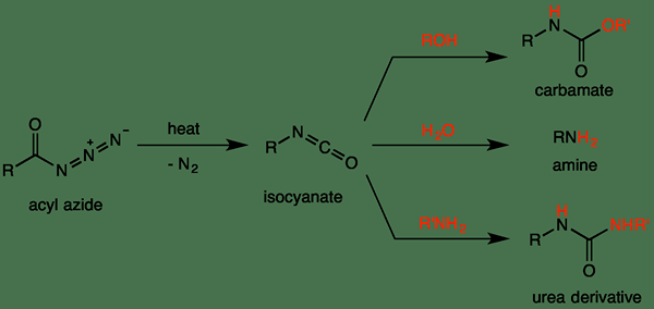 Différence entre le réarrangement Hofmann et Curtius