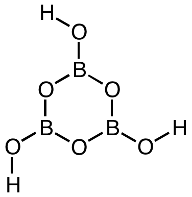 Différence entre l'acide orthoborique et l'acide métaborique