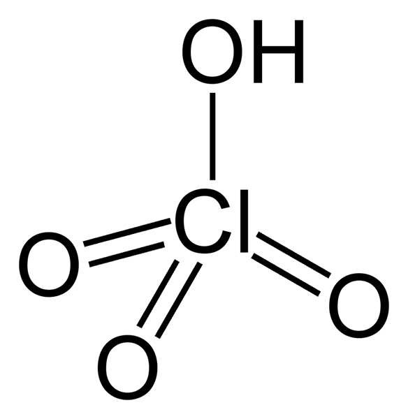 Différence entre l'acide perchlorique et l'acide chlorhydrique