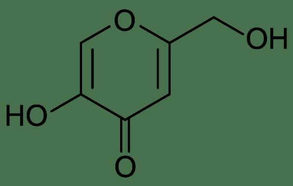 ¿Cuál es la diferencia entre el ácido cójico y la hidroquinona?