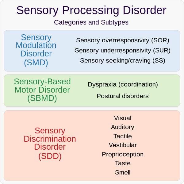 Quelle est la différence entre le trouble de traitement sensoriel et l'autisme