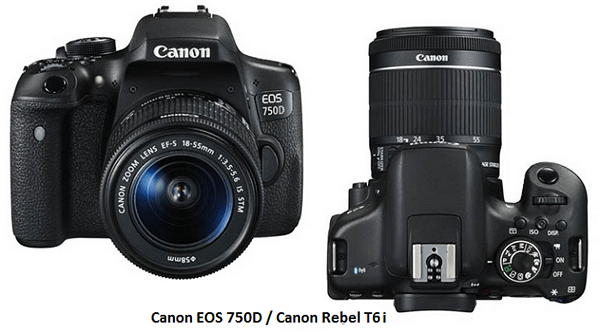 Différence entre Canon 750D et 760D