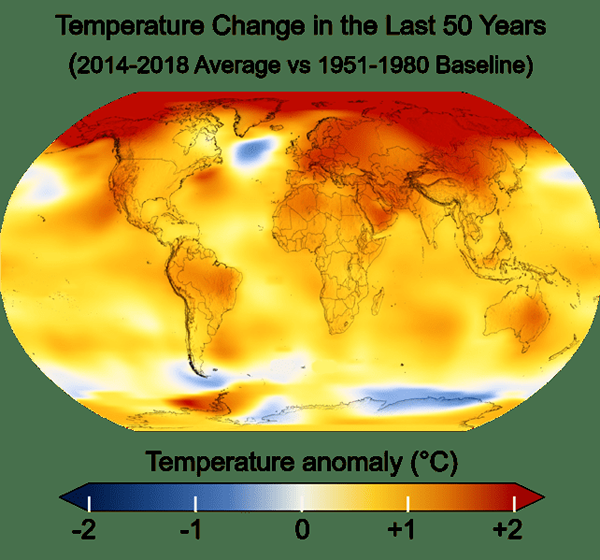 Différence entre le changement climatique et le réchauffement climatique
