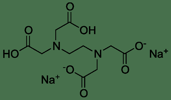 Diferencia entre disodium edta y tetrasodium edta