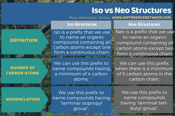 Perbedaan antara struktur ISO dan NEO