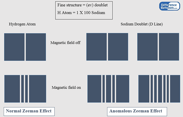 Diferencia entre el efecto Zeeman normal y anómalo