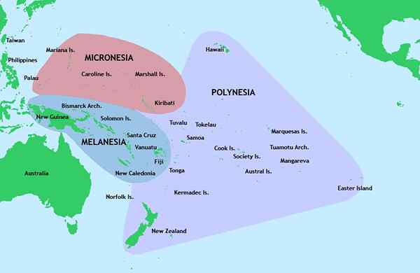 Diferencia entre Polinesia, Melanesia y Micronesia