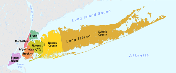Perbedaan antara Staten Island dan Long Island