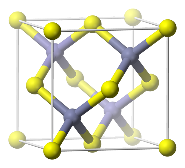 Différence entre le mélange de zinc et la structure du diamant