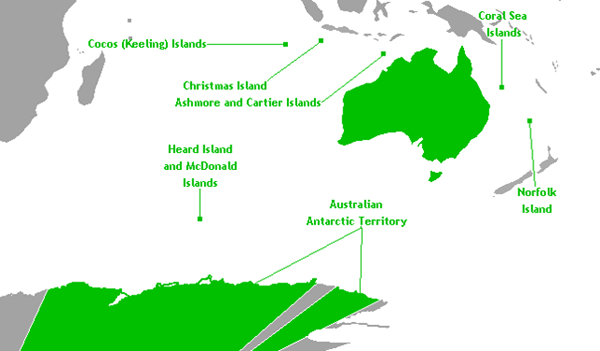 Perbezaan antara negeri dan wilayah Australia