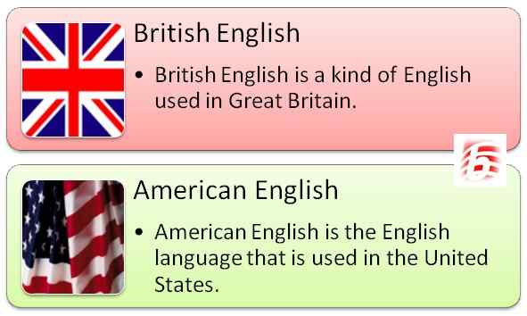 Perbezaan antara Inggeris Inggeris dan Amerika Inggeris