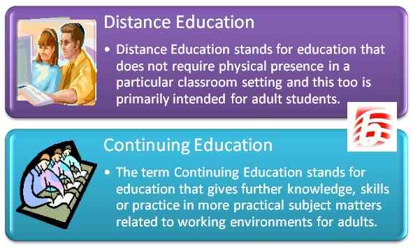 Perbedaan antara pendidikan berkelanjutan dan pendidikan jarak jauh