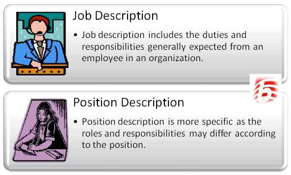 Perbezaan antara penerangan pekerjaan dan keterangan kedudukan