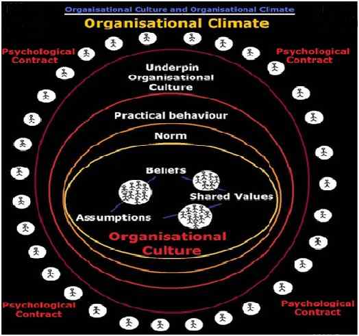 Perbedaan antara budaya organisasi dan iklim