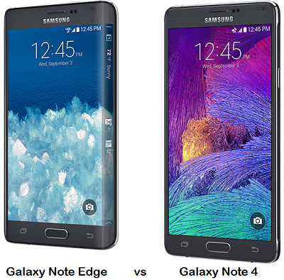 Perbedaan antara Samsung Galaxy Note Edge dan Galaxy Note 4