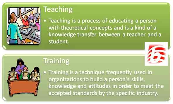 Diferencia entre la enseñanza y la capacitación